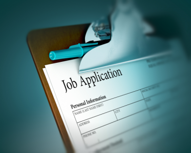 Old fashioned job application form